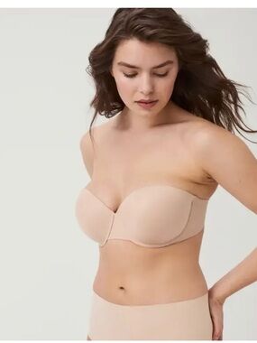 Spanx Up For Anything Strapless Bra champagne beige 36 DD